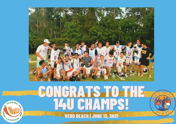 2021 Vero Beach Blast 14U Champions!